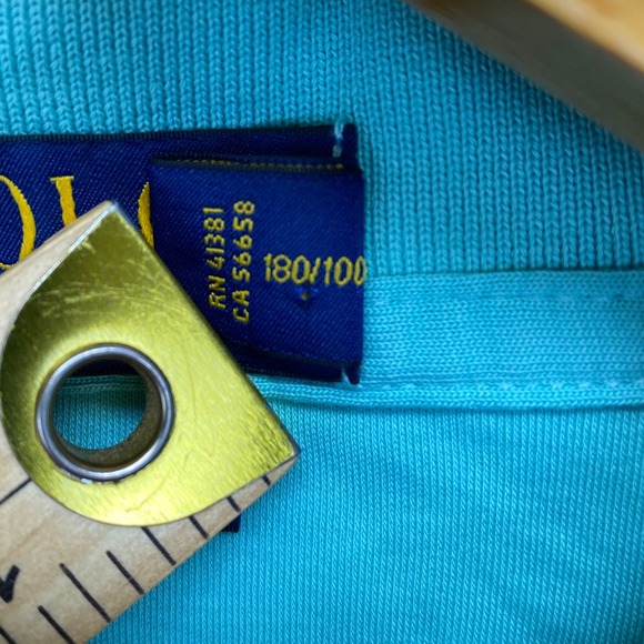 Polo Ralph Lauren Classic Fit Polo Shirt Men's L/G Teal Blue Cotton Pony Preppy - Picture 5 of 9